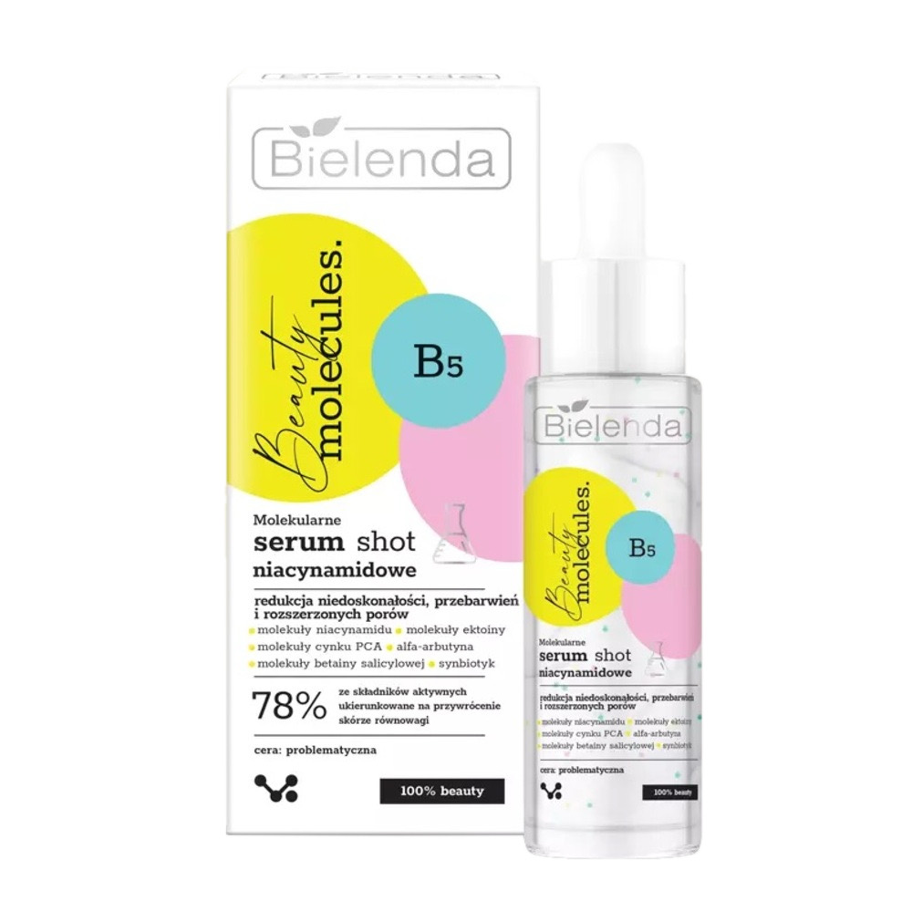 BIELENDA Beauty Molecules B5 Molecular Niacinamide Serum Shot (30 g) NIB